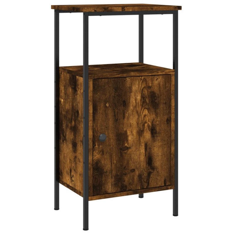 vidaXL Nočné stolíky 2 ks dymový dub 41x31x80 cm kompozitné drevo