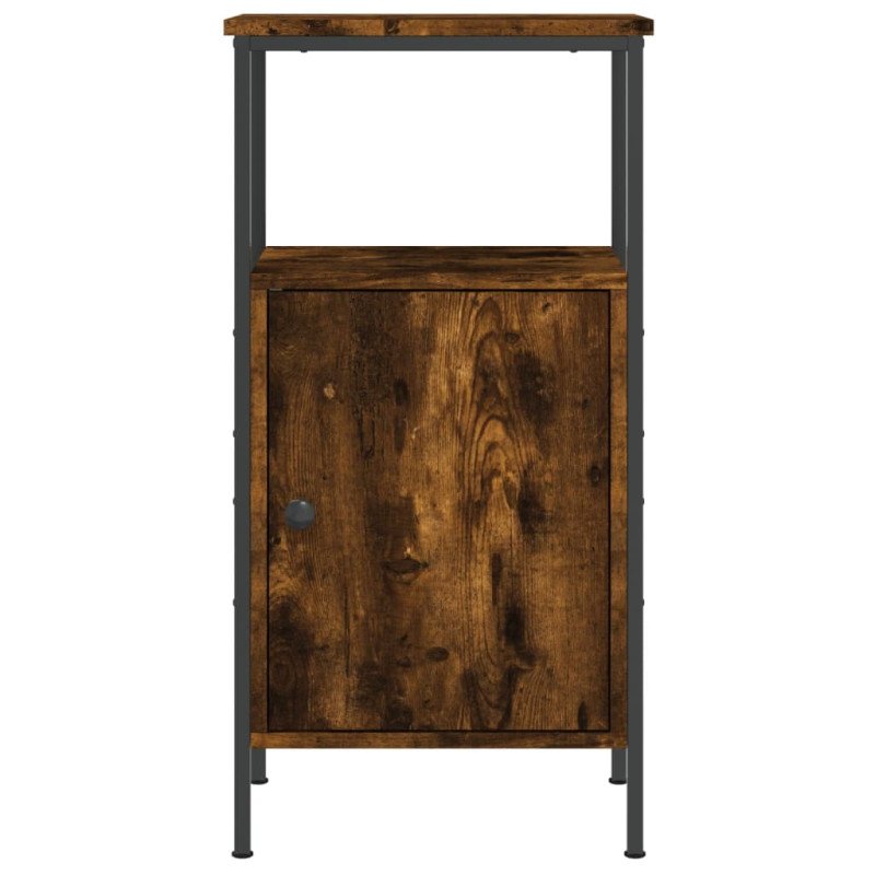 vidaXL Nočné stolíky 2 ks dymový dub 41x31x80 cm kompozitné drevo