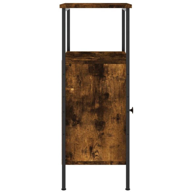 vidaXL Nočné stolíky 2 ks dymový dub 41x31x80 cm kompozitné drevo