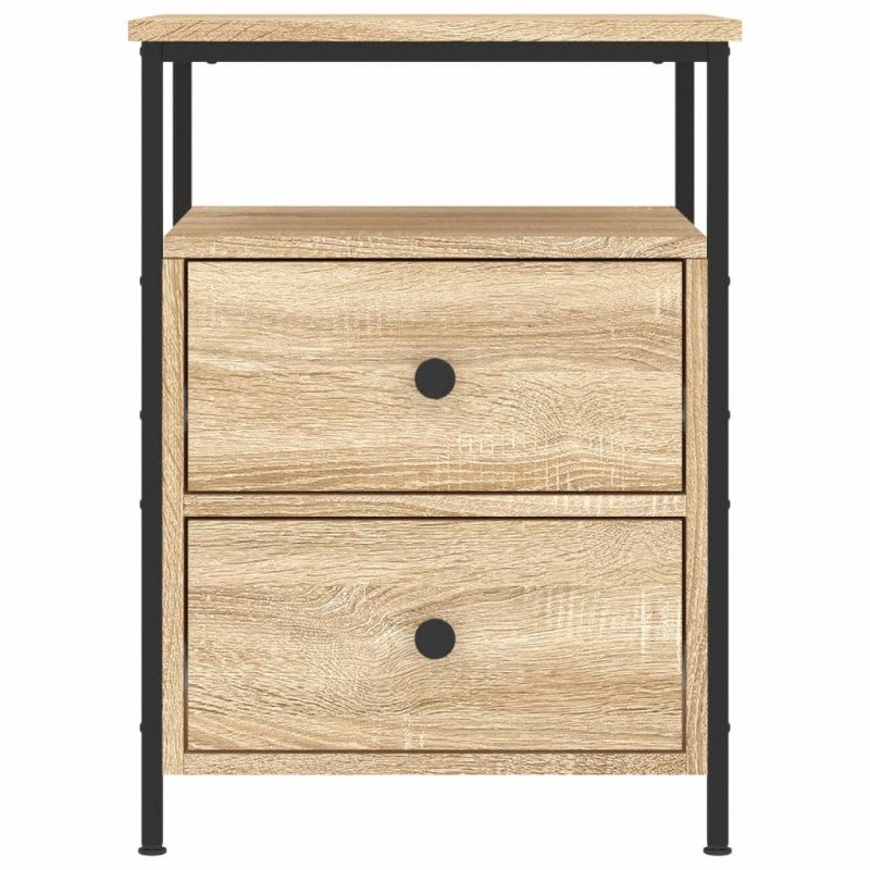 vidaXL Nočné stolíky 2 ks dub sonoma 44x45x60 cm kompozitné drevo
