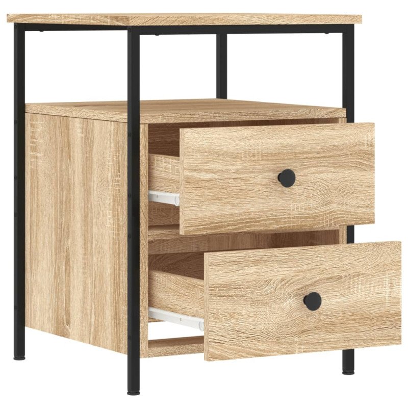 vidaXL Nočné stolíky 2 ks dub sonoma 44x45x60 cm kompozitné drevo