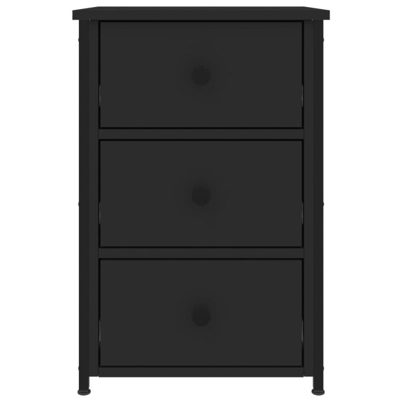 vidaXL Nočné stolíky 2 ks čierne 40x36x60 cm kompozitné drevo