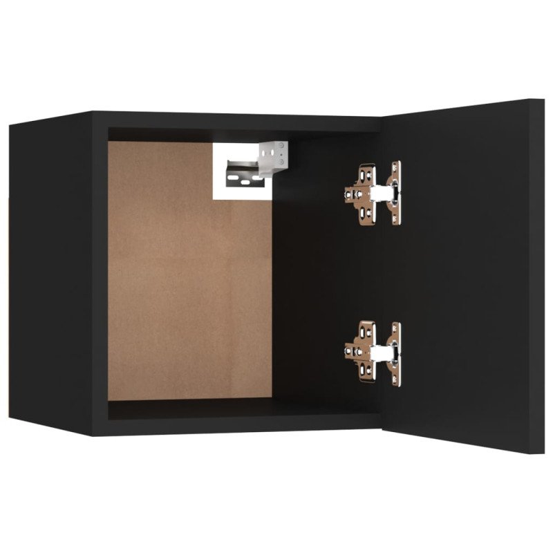 vidaXL Nočné stolíky 2 ks čierne 30,5x30x30 cm drevotrieska