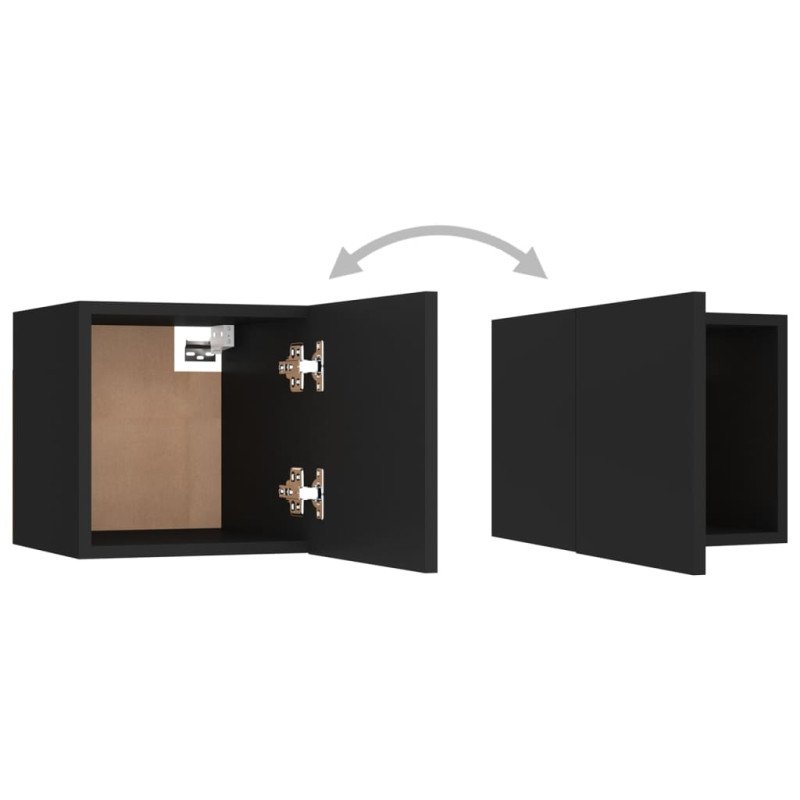 vidaXL Nočné stolíky 2 ks čierne 30,5x30x30 cm drevotrieska