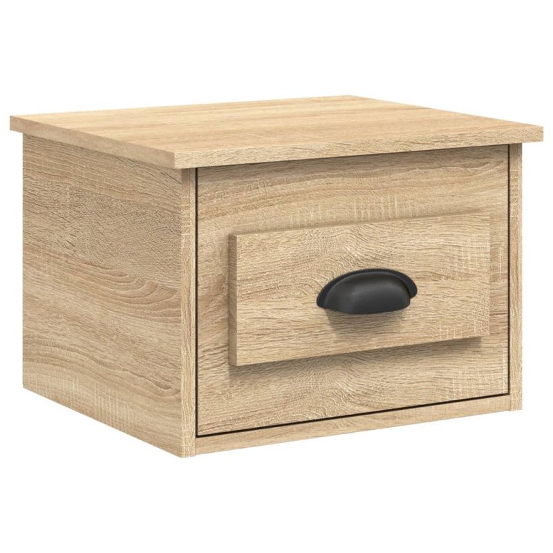 vidaXL Nástenný nočný stolík dub sonoma 41,5x36x28cm