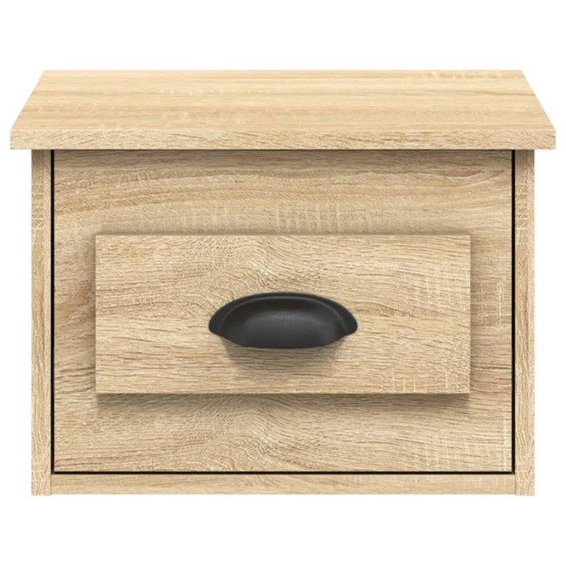 vidaXL Nástenný nočný stolík dub sonoma 41,5x36x28cm