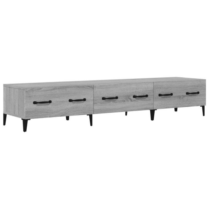 vidaXL TV skrinka sivý dub sonoma 150x34,5x30 cm spracované drevo
