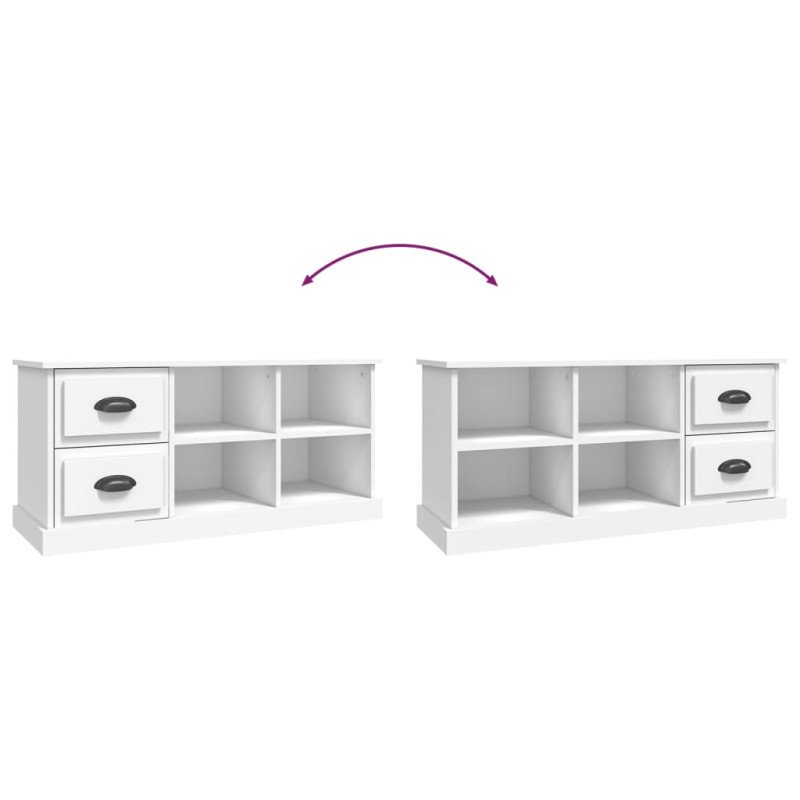 vidaXL TV skrinka biela 102x35,5x47,5 cm kompozitné drevo
