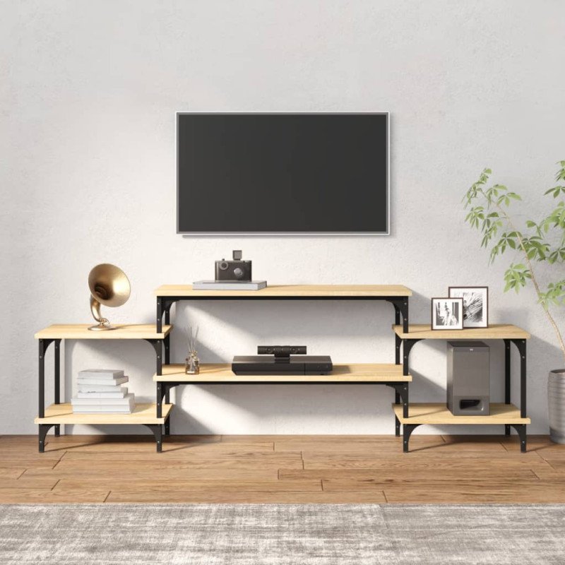 vidaXL TV skrinka dub sonoma 157x35x52 cm spracované drevo