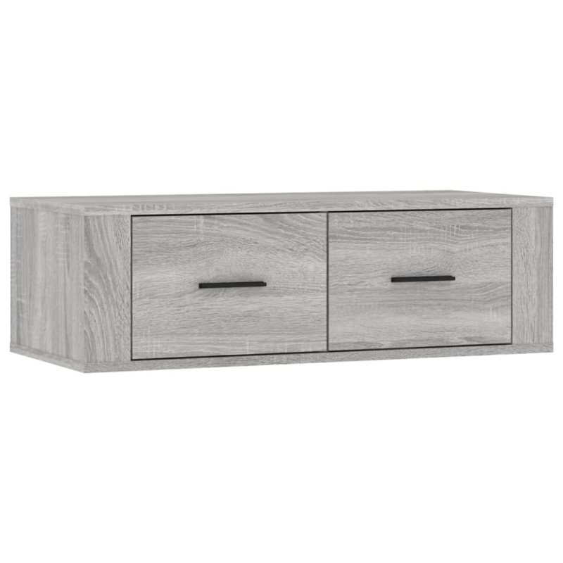 vidaXL Závesná TV skrinka sivý dub sonoma 80x36x25 cm spracované drevo