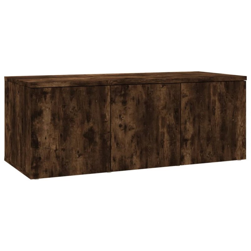 vidaXL TV skrinka dymový dub 80x34x30 cm spracované drevo