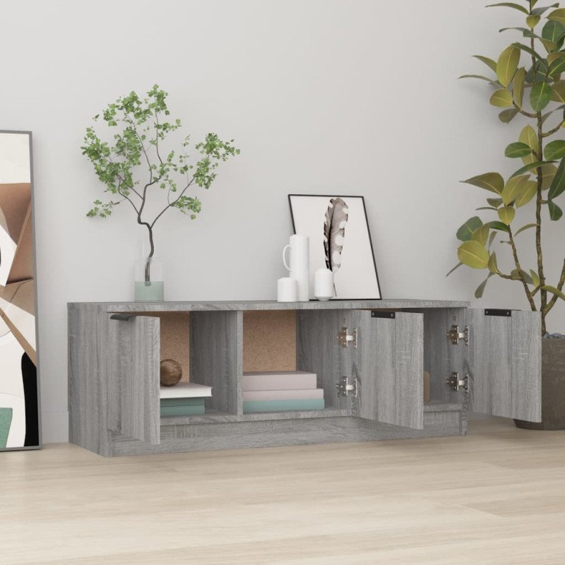 vidaXL TV skrinka, sivá sonoma 102x35x36,5 cm, kompozitné drevo