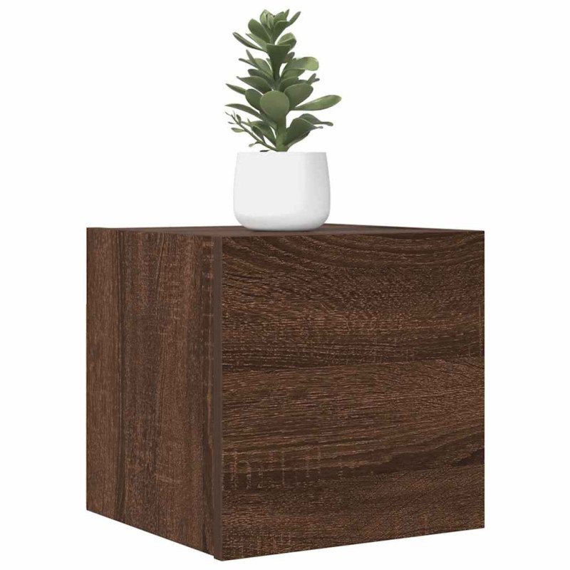 vidaXL Nástenné TV skrinky 2 ks hnedý dub 30,5x30x30 cm