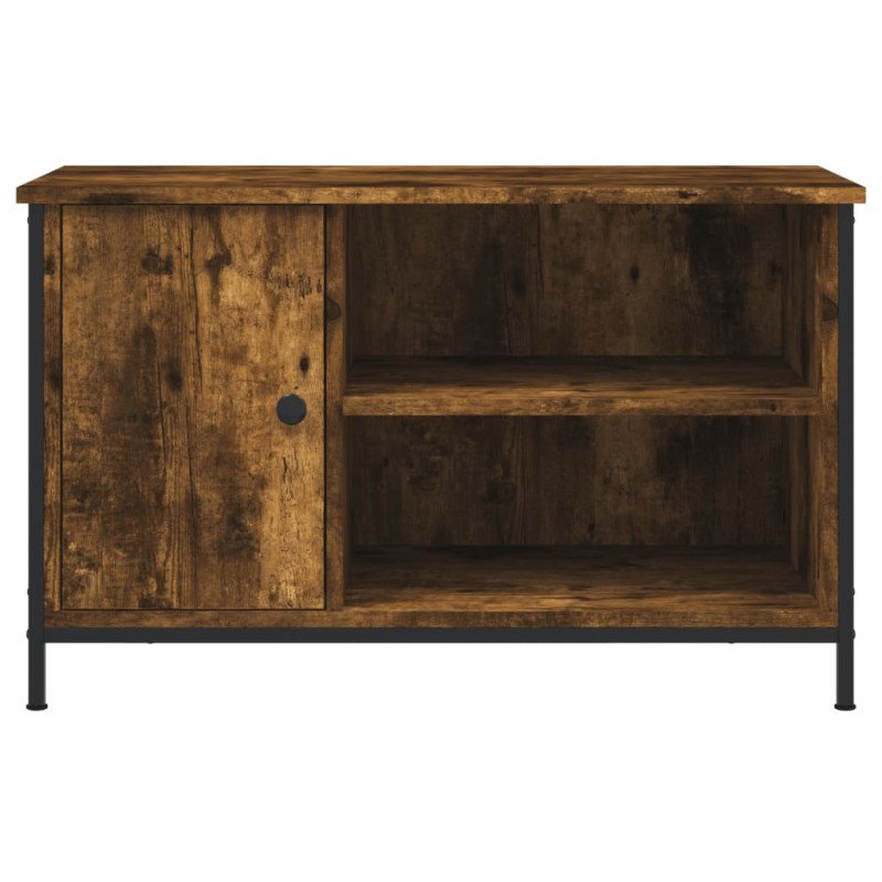 vidaXL TV skrinka dymový dub 80x40x50 cm spracované drevo