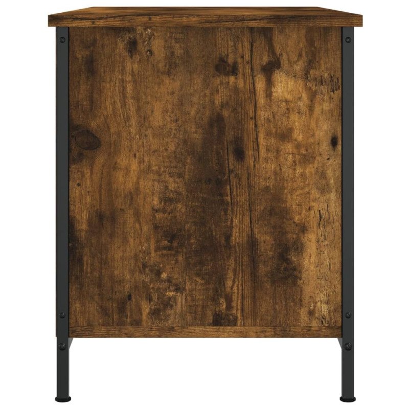 vidaXL TV skrinka dymový dub 80x40x50 cm spracované drevo