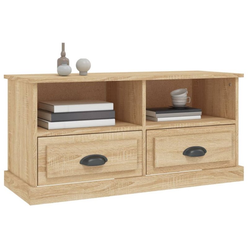 vidaXL TV skrinka dub sonoma 93x35,5x45 cm kompozitné drevo