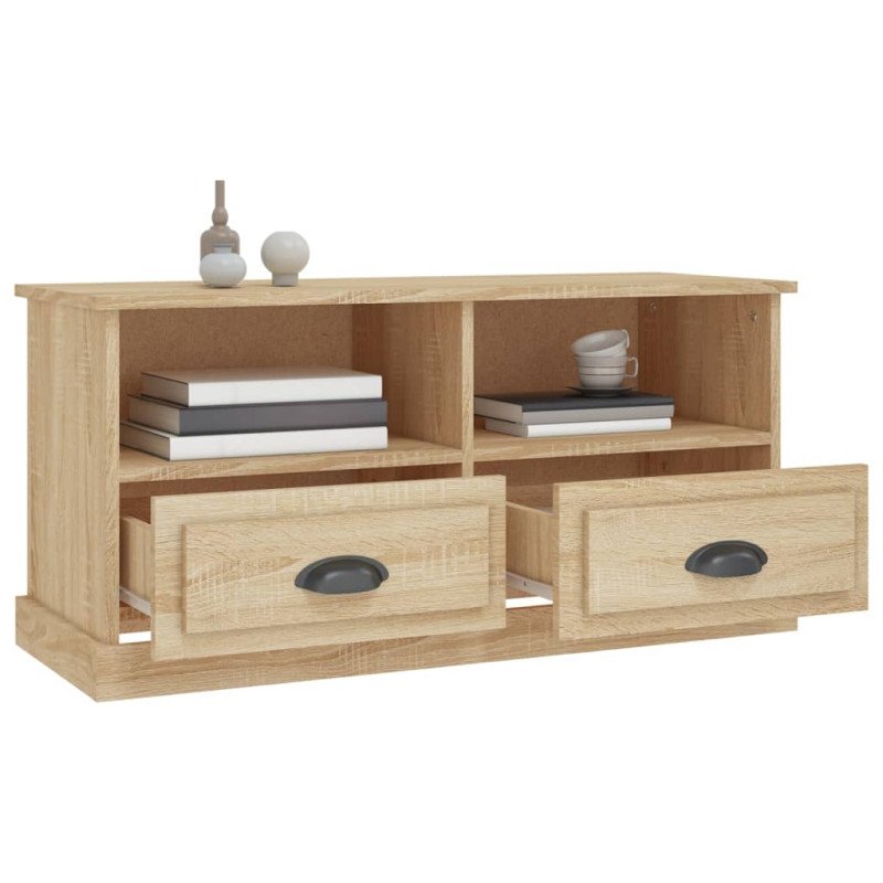 vidaXL TV skrinka dub sonoma 93x35,5x45 cm kompozitné drevo