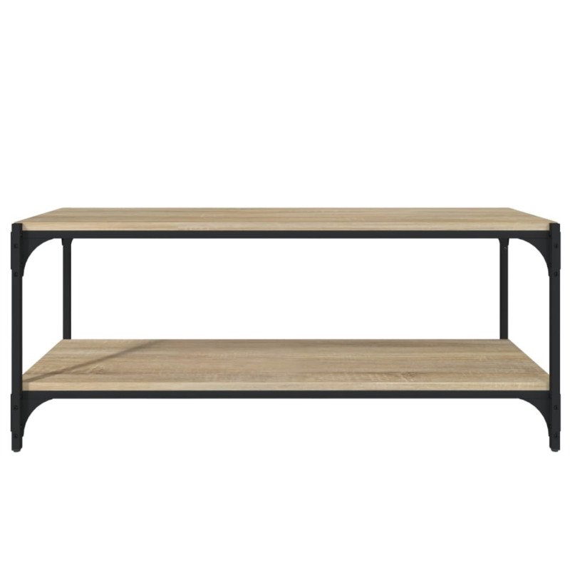vidaXL TV skrinka dub sonoma 100x33x41 cm spracované drevo a oceľ