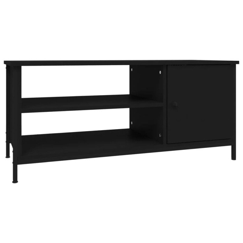 vidaXL TV skrinka čierna 100x40x45 cm kompozitné drevo