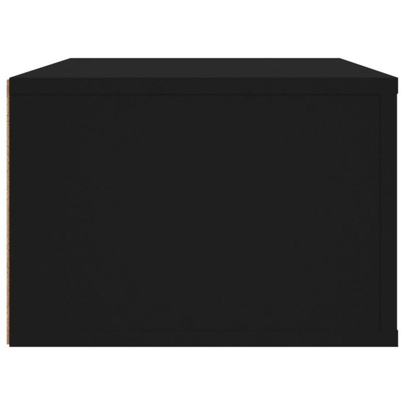 vidaXL Závesná TV skrinka čierna 80x36x25 cm spracované drevo