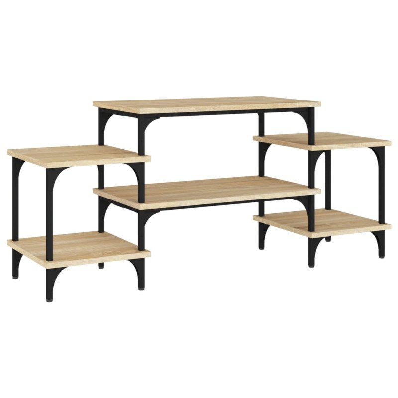 vidaXL TV skrinka dub sonoma 117x35x52 cm spracované drevo