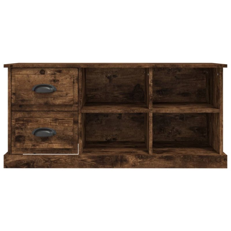 vidaXL TV skrinka dymový dub 102x35,5x47,5 cm kompozitné drevo
