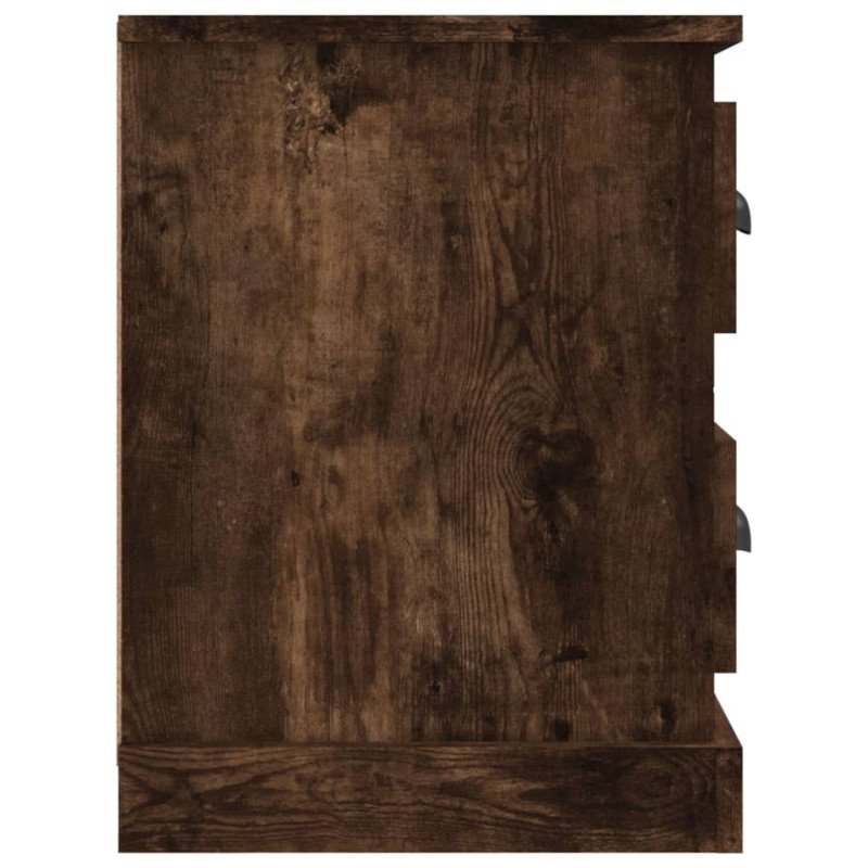 vidaXL TV skrinka dymový dub 102x35,5x47,5 cm kompozitné drevo