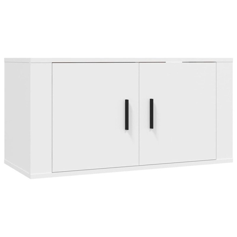 vidaXL Nástenná TV skrinka biela 80x34,5x40 cm