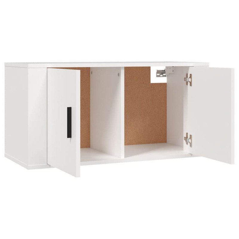 vidaXL Nástenná TV skrinka biela 80x34,5x40 cm