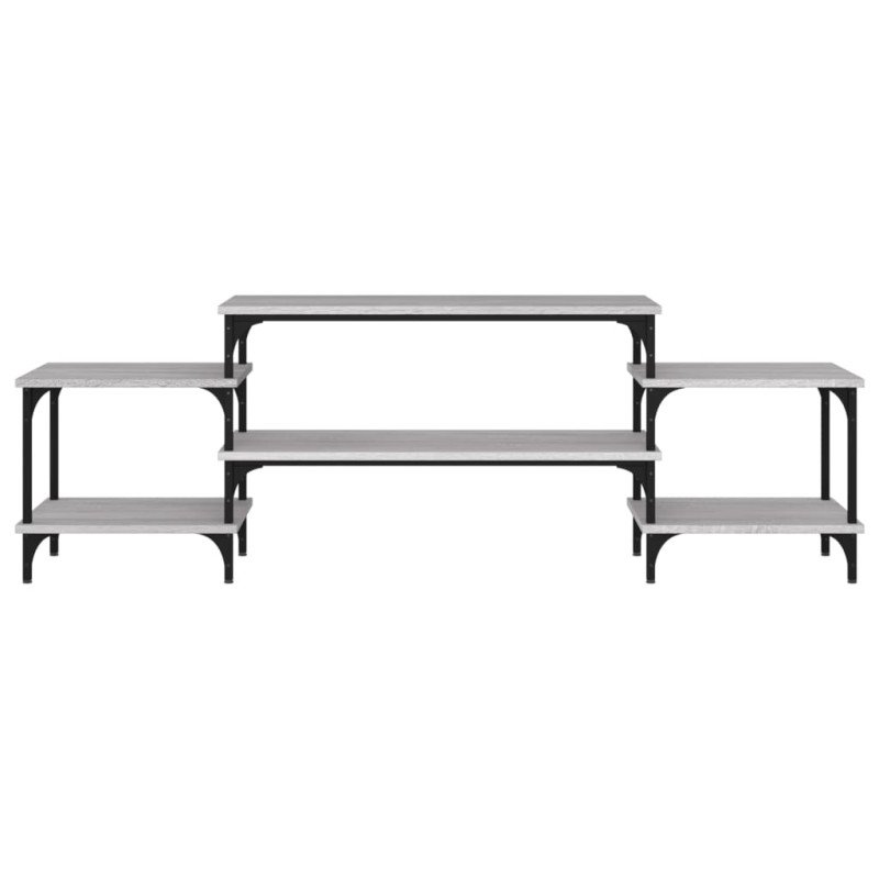 vidaXL TV skrinka sivý dub sonoma 157x35x52 cm spracované drevo