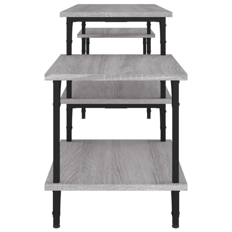 vidaXL TV skrinka sivý dub sonoma 157x35x52 cm spracované drevo