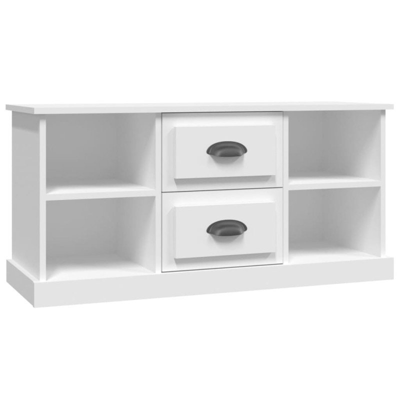 vidaXL TV skrinka biela 99,5x35,5x48 cm spracované drevo