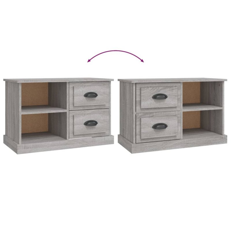 vidaXL TV skrinka sivá sonoma 73x35,5x47,5 cm spracované drevo