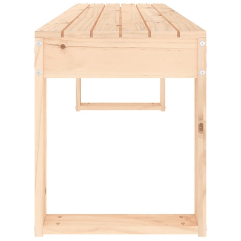 vidaXL Záhradná lavica 110x38x45 cm masívna borovica