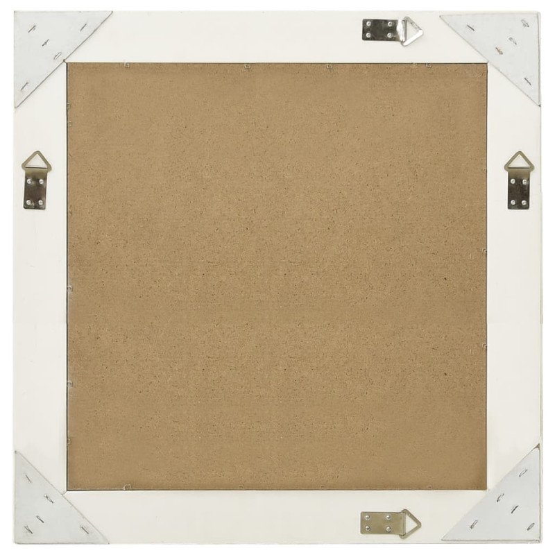vidaXL Nástenné zrkadlo v barokovom štýle 60x60 cm biele