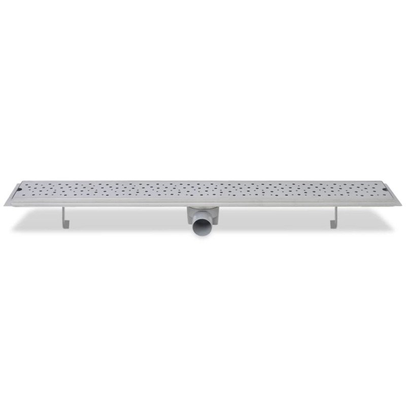 vidaXL Rovný sprchový odtok 2 ks s bublinkami 930x140 mm nehrdzavejúca oceľ