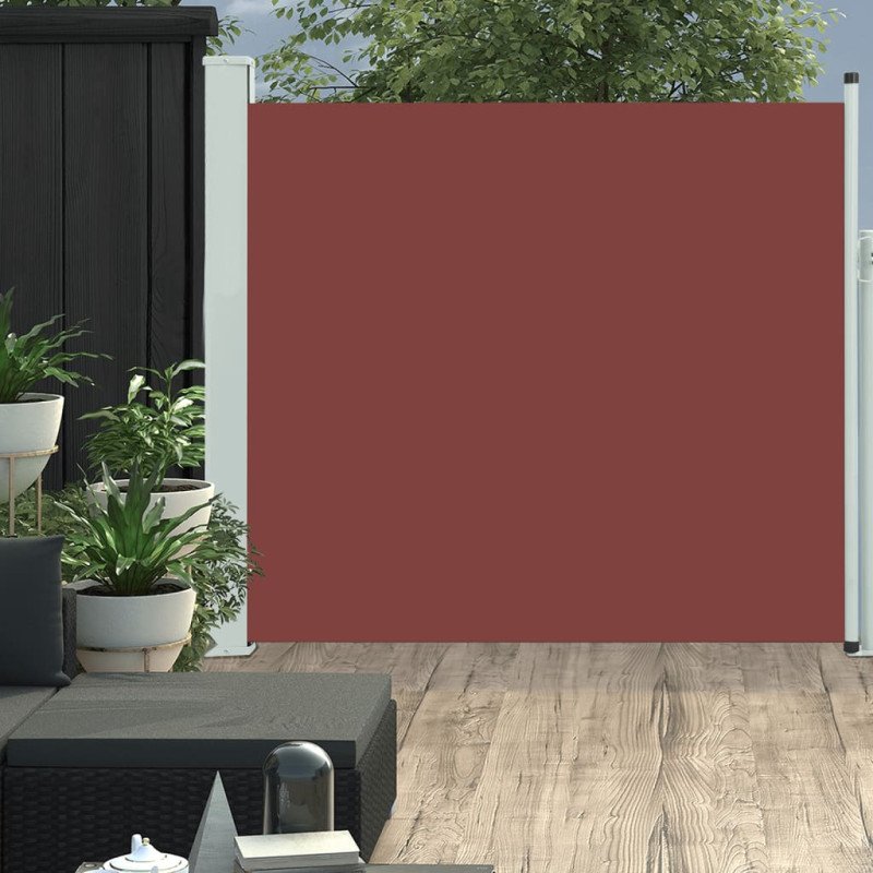 vidaXL Zaťahovacia bočná markíza na terasu 170x300 cm hnedá