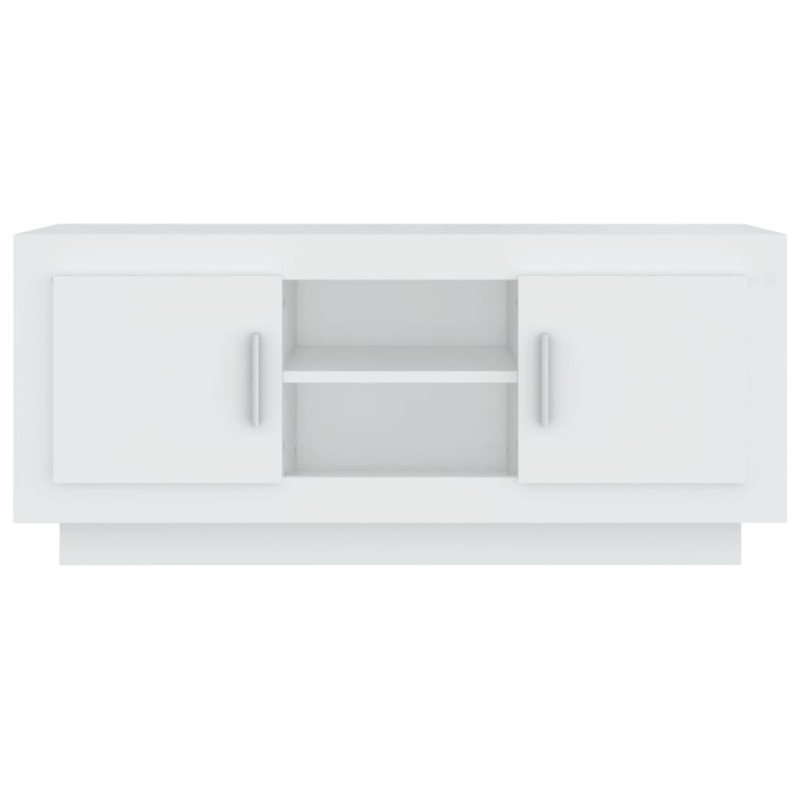 vidaXL TV skrinka biela 102x35x45 cm kompozitné drevo