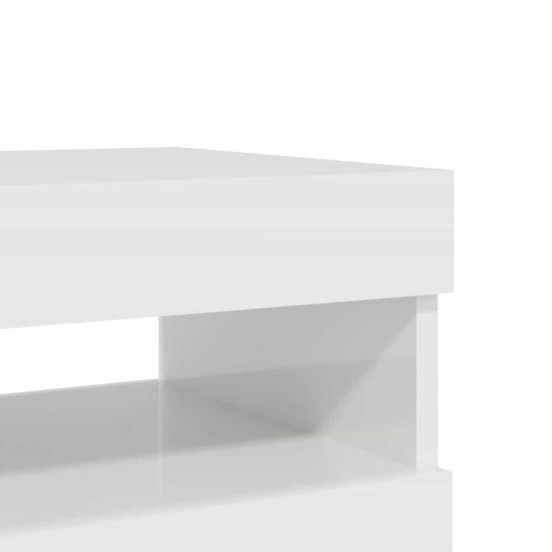 vidaXL TV skrinky s LED svetlami 2 ks lesklé biele 60x35x40 cm