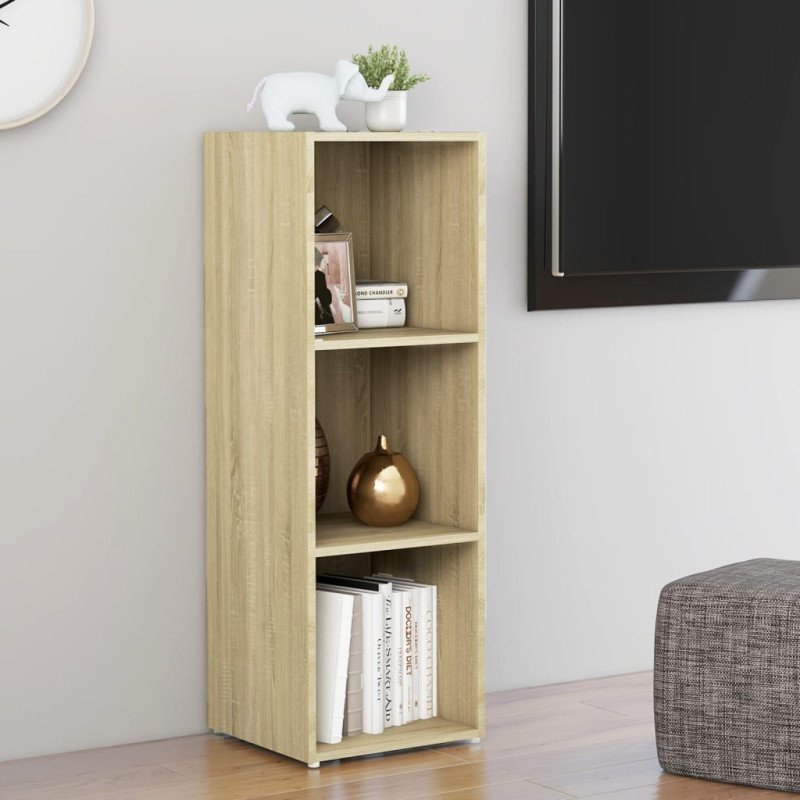 vidaXL TV skrinka, dub sonoma 107x35x37 cm, kompozitné drevo