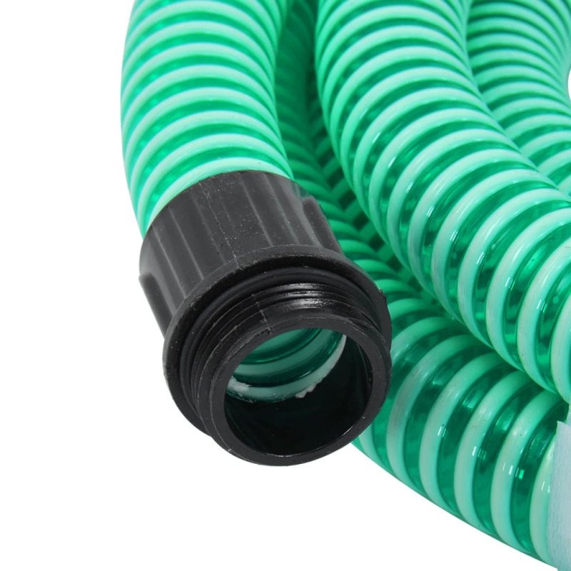 vidaXL Odsávacia hadica s mosadznými spojkami, zelená 1,1" 15 m, PVC