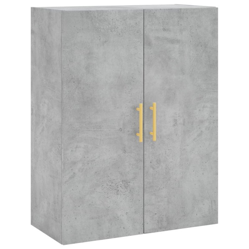vidaXL Nástenné skrinky 2 ks betónové sivé 69,5x34x90 cm