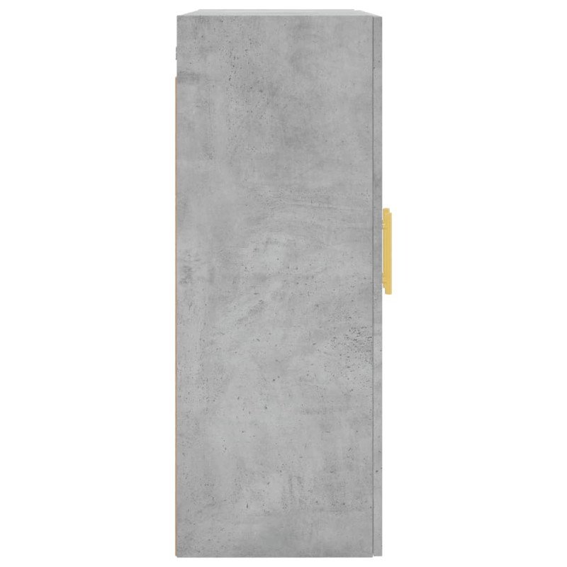 vidaXL Nástenné skrinky 2 ks betónové sivé 69,5x34x90 cm