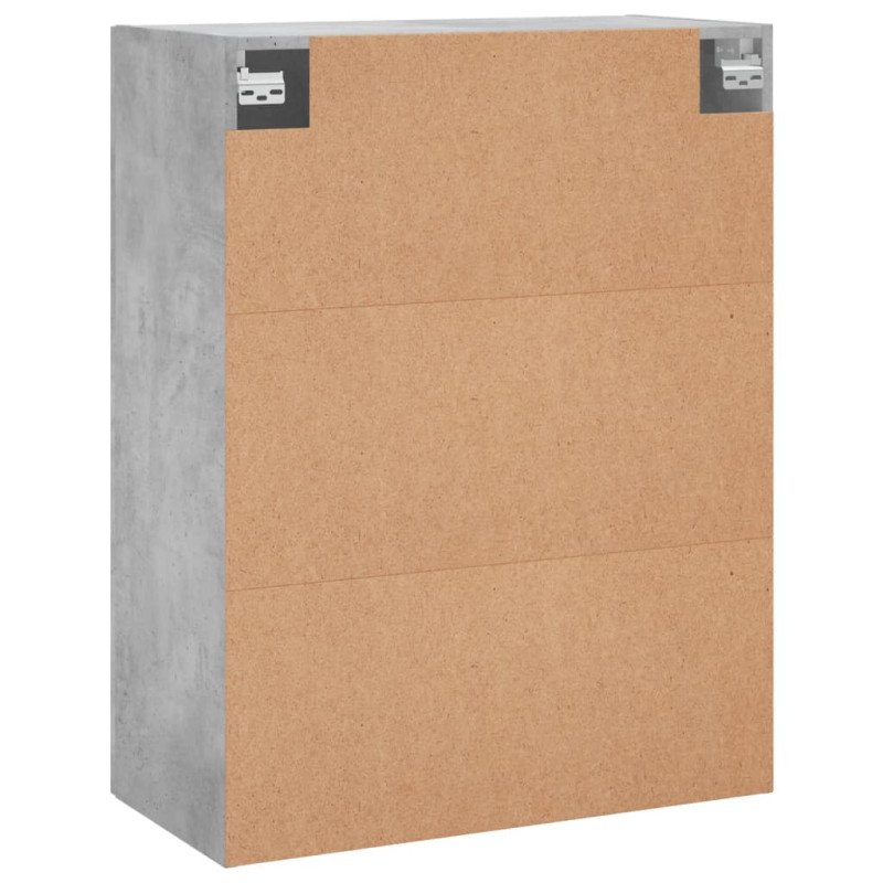 vidaXL Nástenné skrinky 2 ks betónové sivé 69,5x34x90 cm