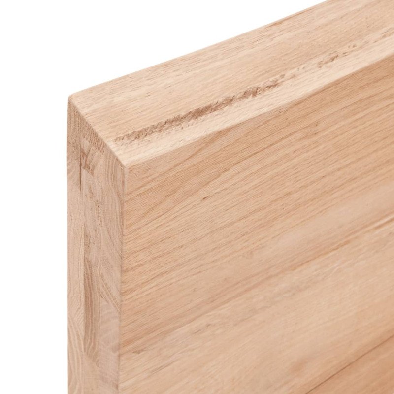 vidaXL Stolová doska bledohnedá 120x50x(2-6) cm ošetrený masívny dub
