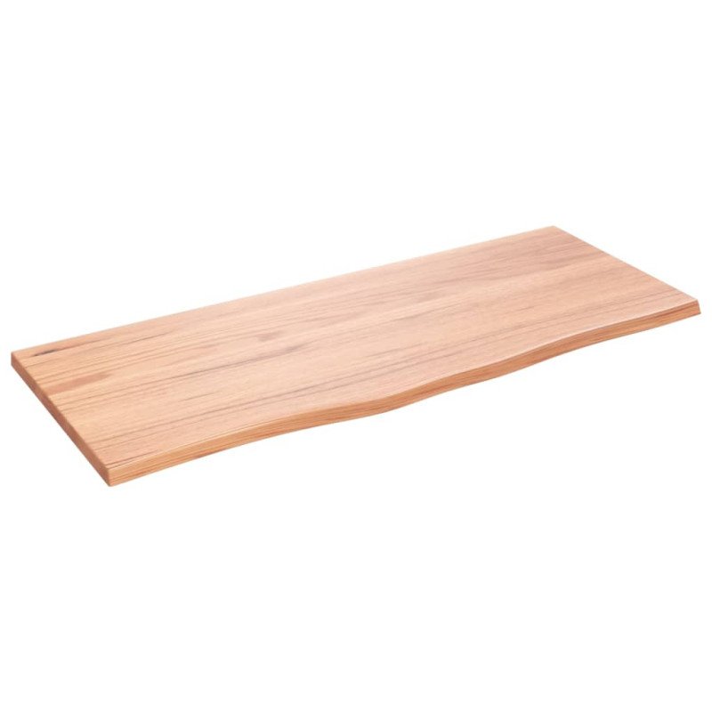 vidaXL Stolová doska bledohnedá 100x40x2 cm ošetrený dubový masív