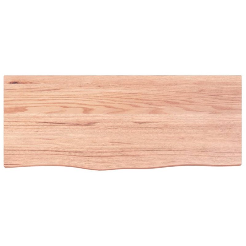 vidaXL Stolová doska bledohnedá 100x40x2 cm ošetrený dubový masív
