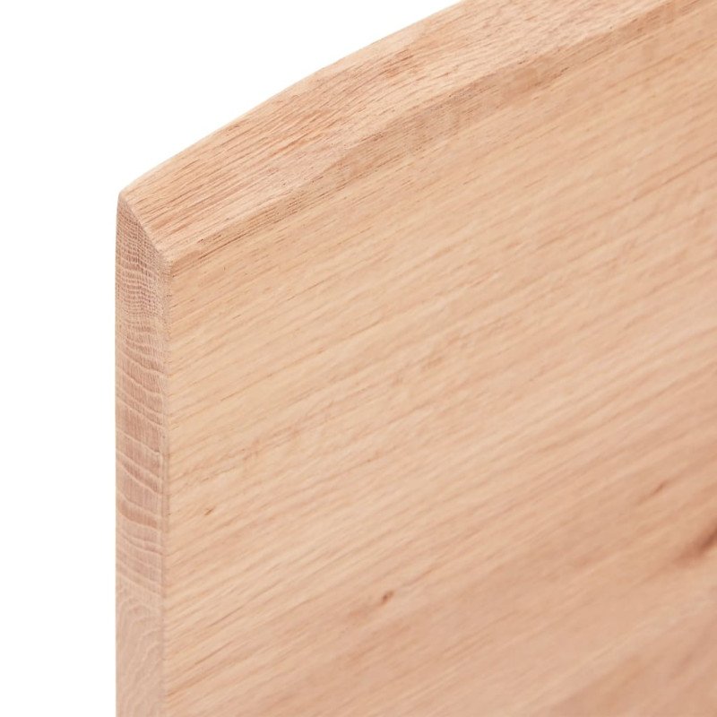 vidaXL Stolová doska bledohnedá 100x40x2 cm ošetrený dubový masív