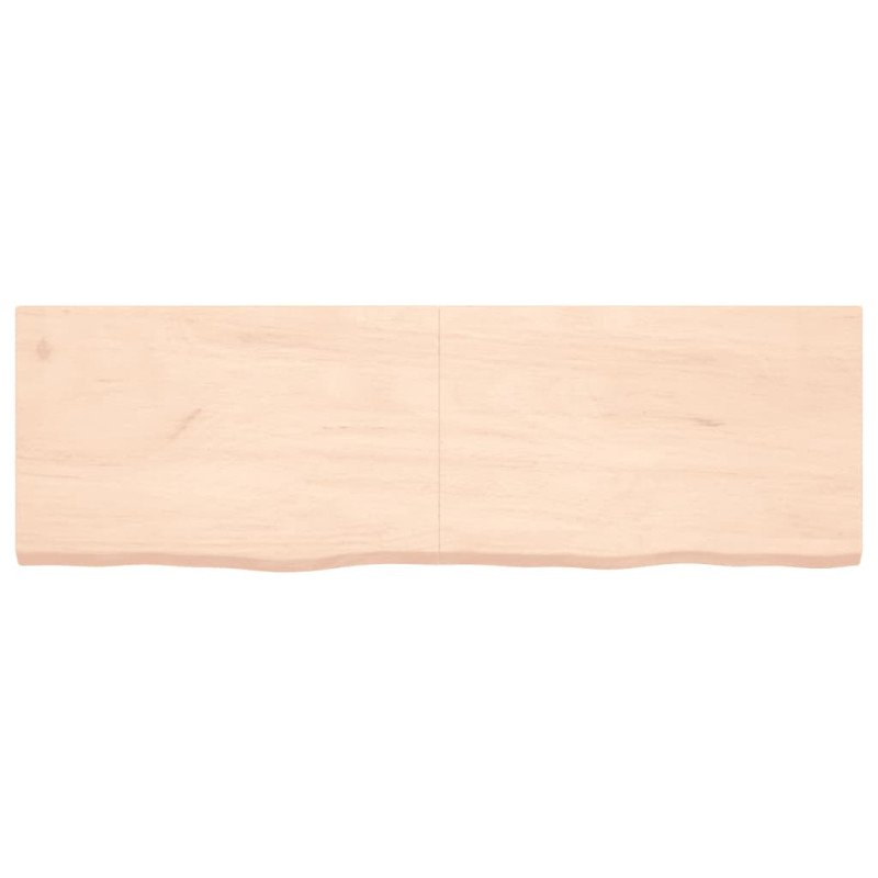 vidaXL Stolová doska 160x50x(2-4) cm neošetrený dubový masív