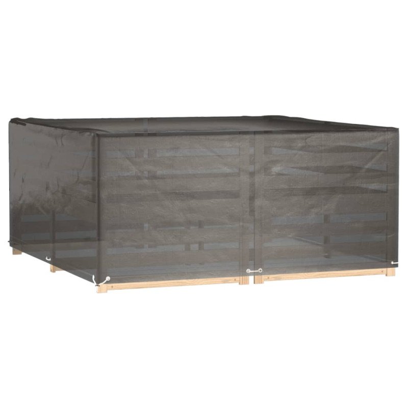 vidaXL Kryt na záhradný nábytok 16 očiek 205x205x90 cm štvorcový